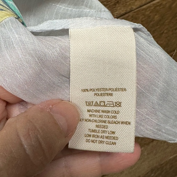 Free People Sheer Printed Strappy Top – Size Small - Picture 7 of 7